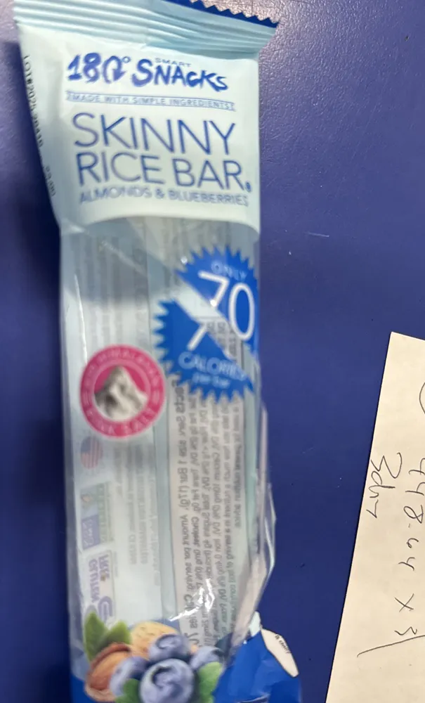 Skinny Rice Bar Almonds & Blueberries
