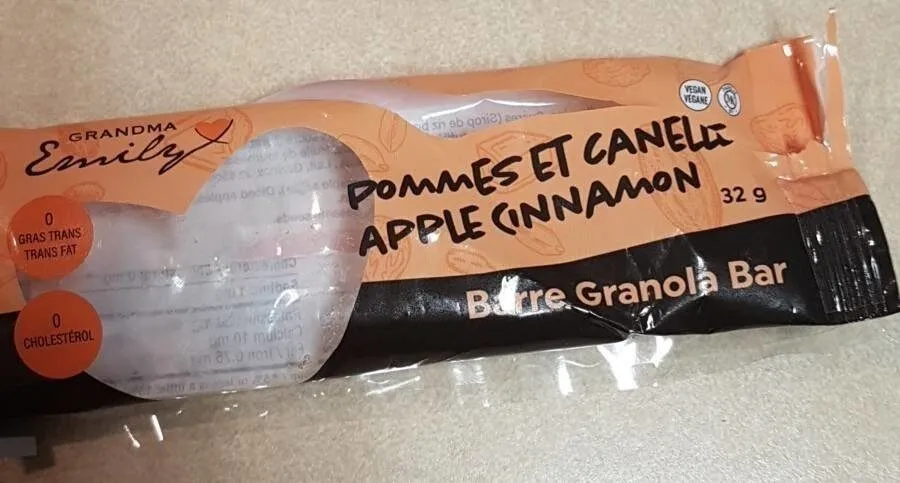 Barre granola pomme et canelle