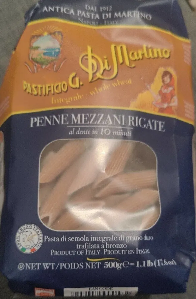 Penne mezzani rigate