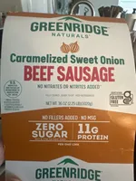 Caramelized Sweet Onion Beef Sausage