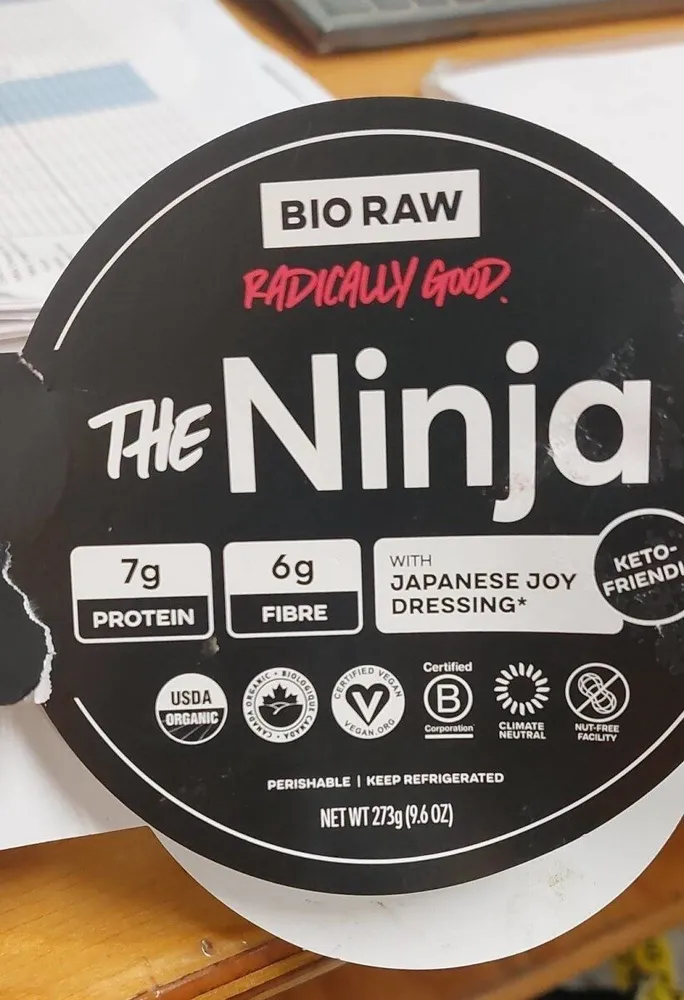 The ninja with Japanese joy dressing