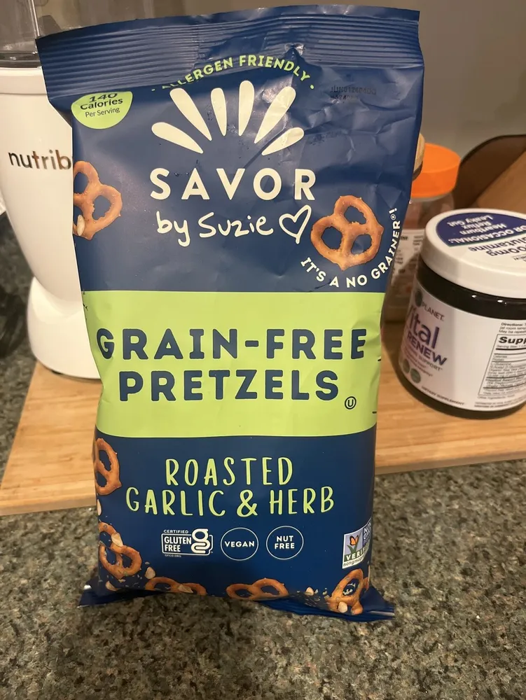 Grain-Free Pretzels Roasted Garlic & Herb