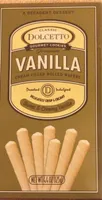 Premium vanilla cream filled rolled waffles