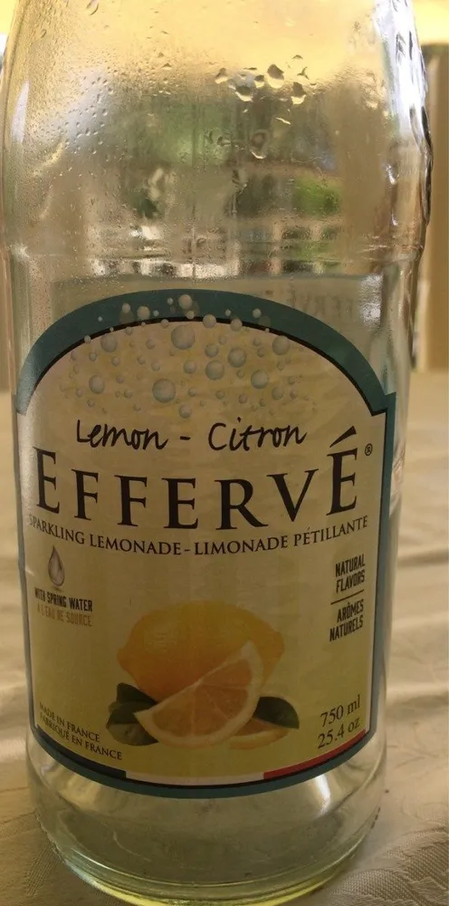 Efferve, sparkling lemonade, lemon - citron