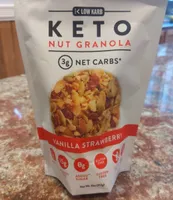 Vanilla strawberry keto nut granola