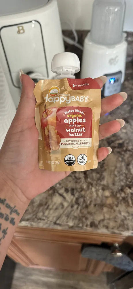 Organic apples with 1tsp walnut butter