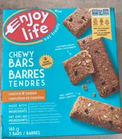 Barres tendres carottes et raisins