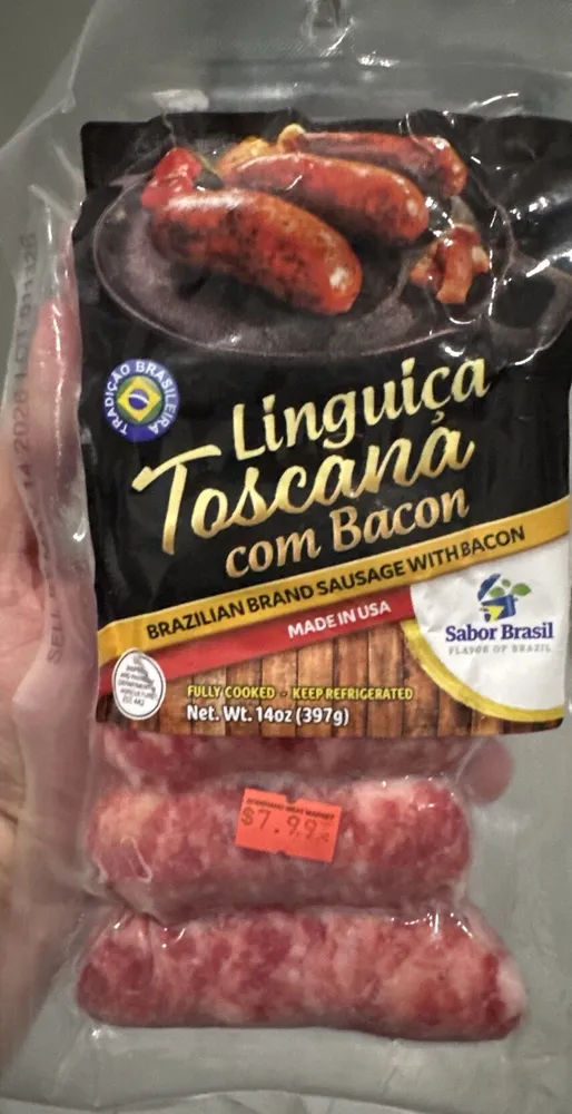 Linguica Toscana com Bacon