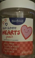 Sour Gummy Hearts Peach