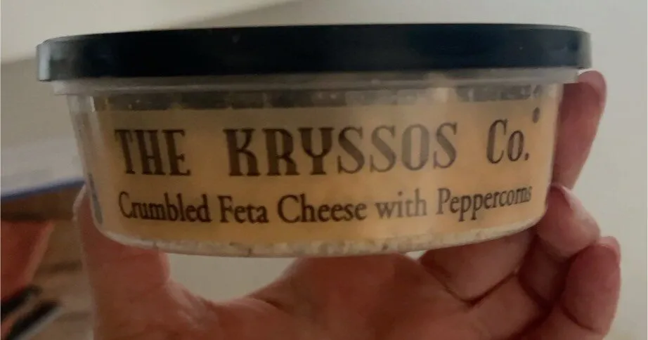 Feta with peppercorns