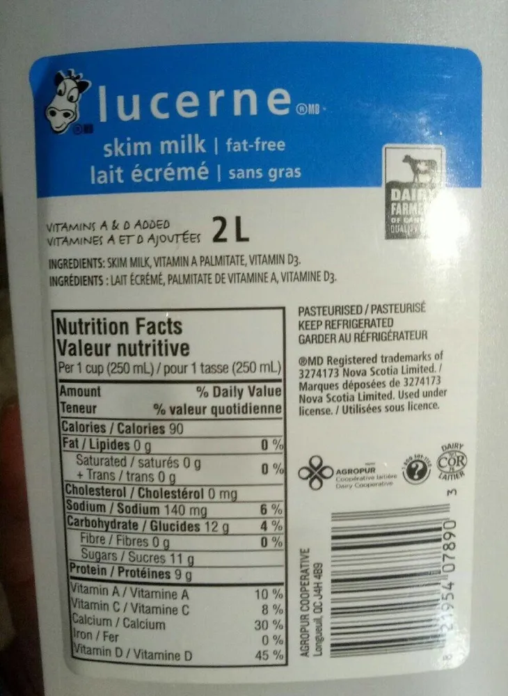 Lait écrémé