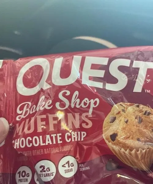 Protein chocolate chip muffin