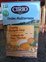 Cucina Mediterranea Creamy Chickpea Soup with extra virgin olive oil / Velouté de Pois-Chiches avec d'huile d'olive extra vierge