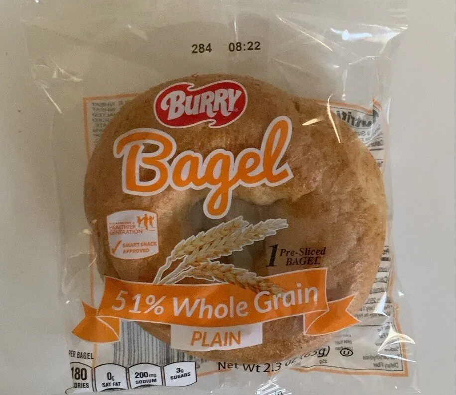 51% Whole Grain Plain Bagel