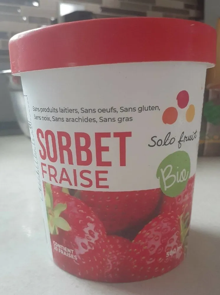 Sorbet au fraise