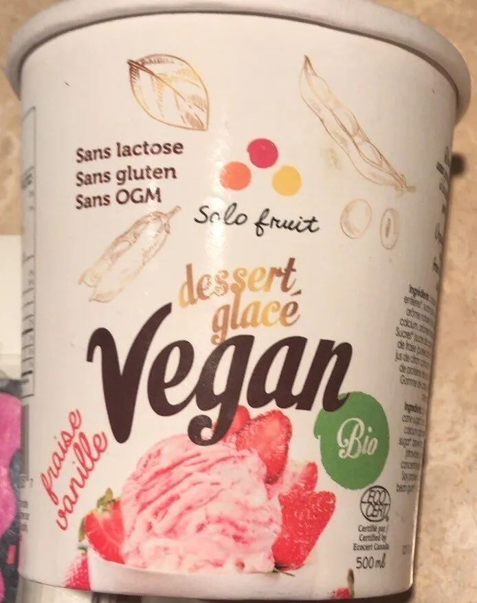 Dessert glace vegan