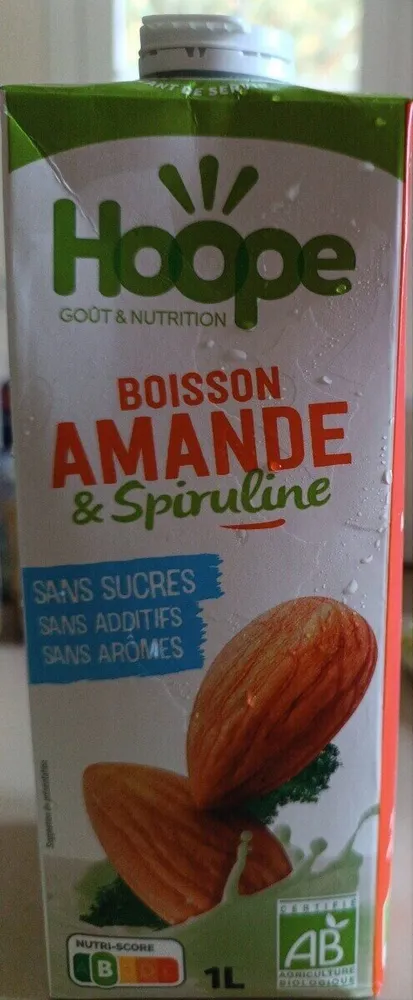 Boisson amande et spiruline