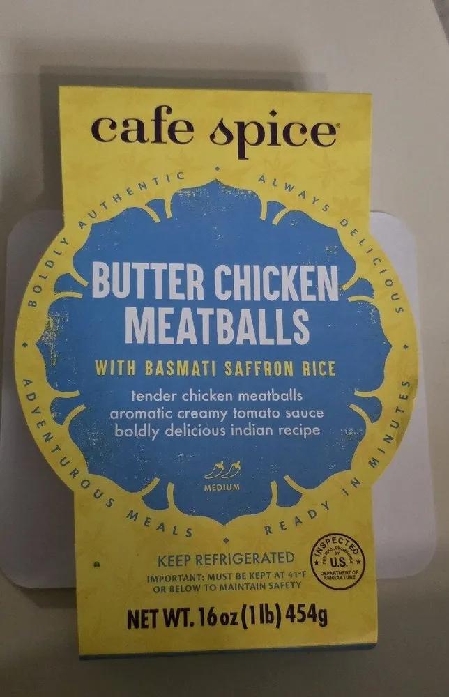 Butter Chicken Meatballs with Basmati Saffron Rice