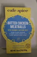 Butter Chicken Meatballs with Basmati Saffron Rice