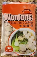 Wontons Porc et chou