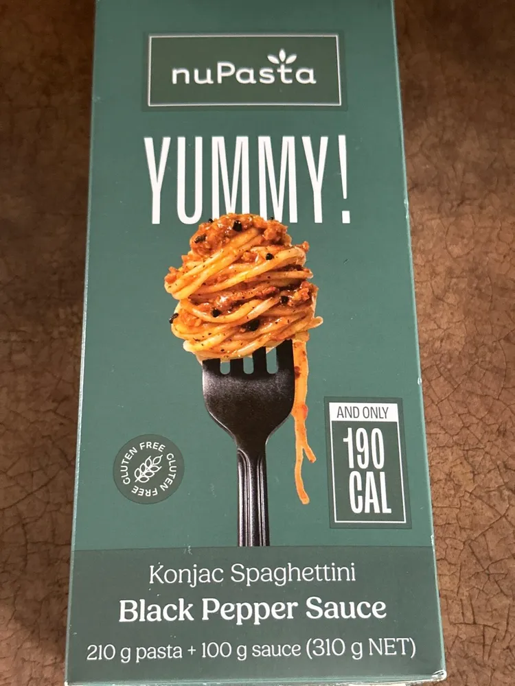 Konjac Spaghettini Black Pepper Sauce