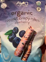 Organic coconut crispy rollers blueberry