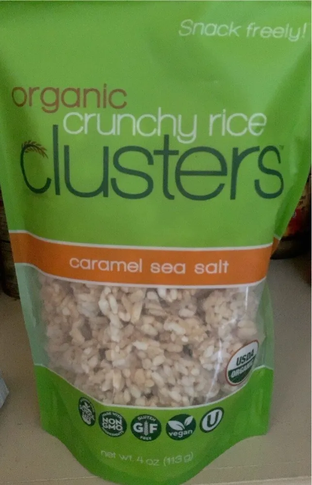 Clusters organic caramel sea salt crunchy rice