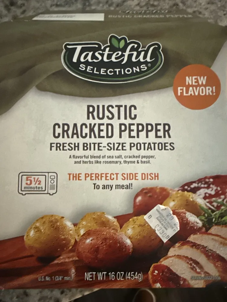 Rustic Cracked Pepper seasoned potatoes