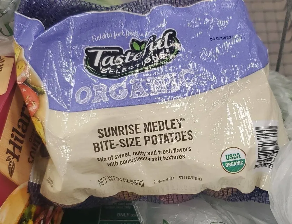 Organic bite size potatoes