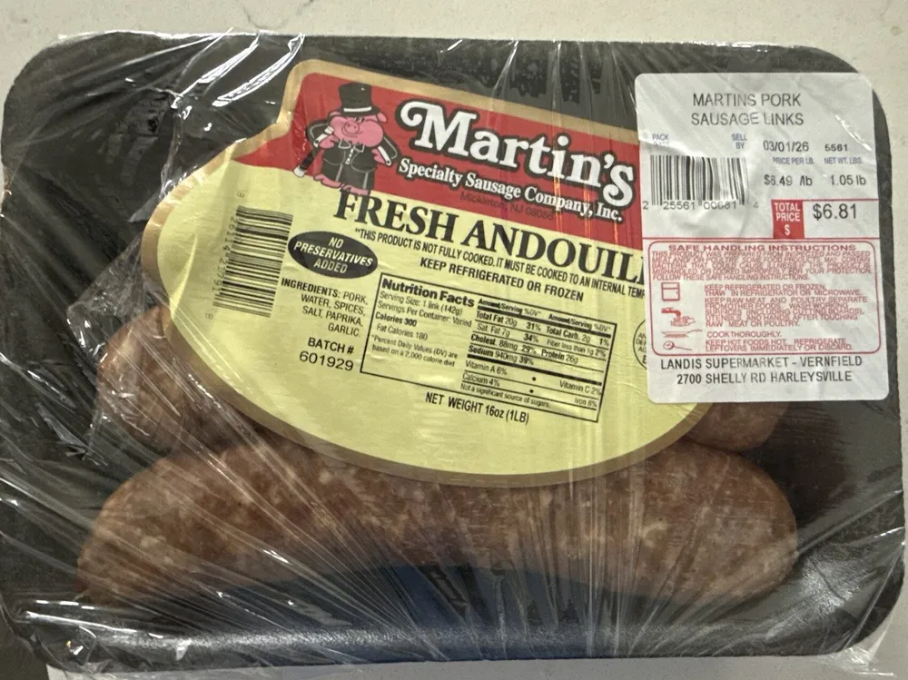 Fresh Andouille Sausage
