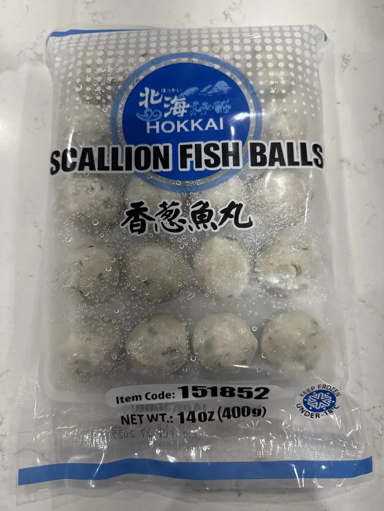 Scallion fish Balls