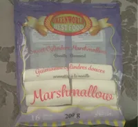 Sweet cylinders marshmallows