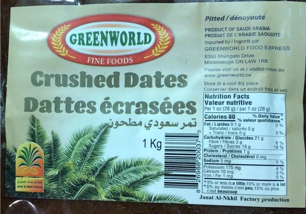 Crushed dates