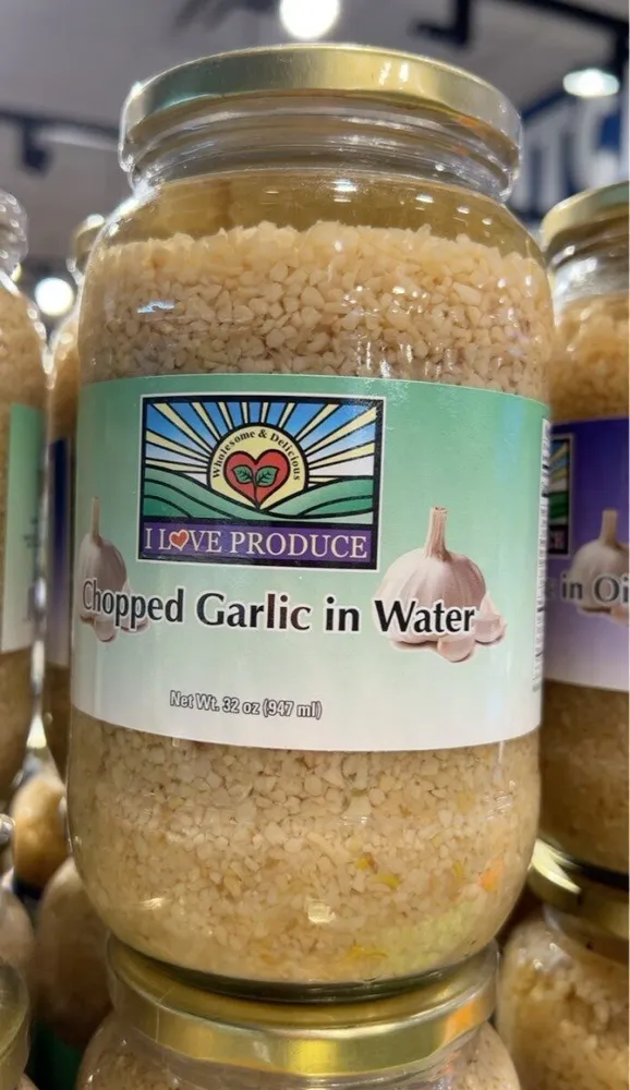 Chopped Garlic in Water
