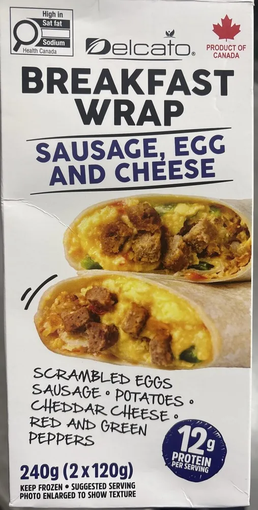 Breakfast Wrap Sausage, Egg And Cheese