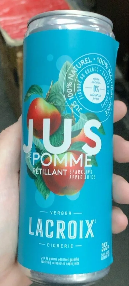 Jus de pomme petillant