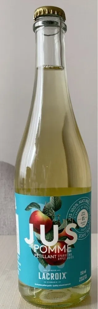 Jus de pomme petillant