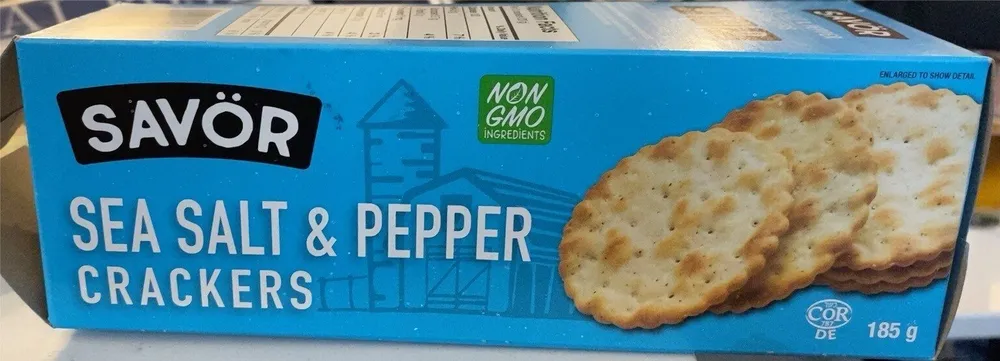 Sea salt & Pepper crackers