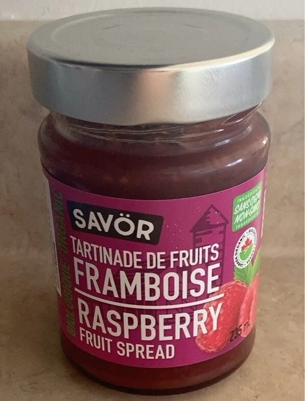 Tartinade de fruits framboise
