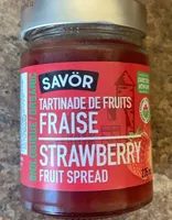 Strawberry organic fruit spread