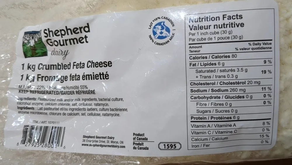 Crumbled Feta Cheese