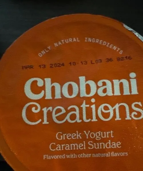 Chobani creations Caramel Sundae