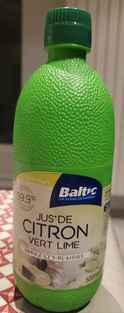 Jus de citron vert lime