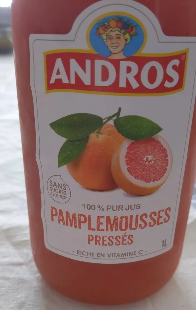 Jus de pamplemousse pressé