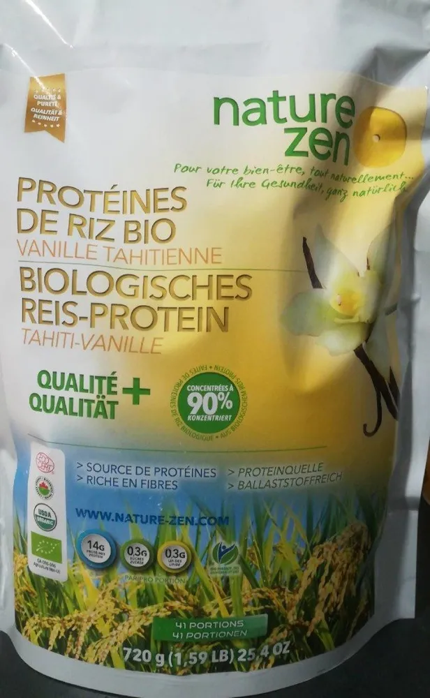 Protéines de riz parfum vanille