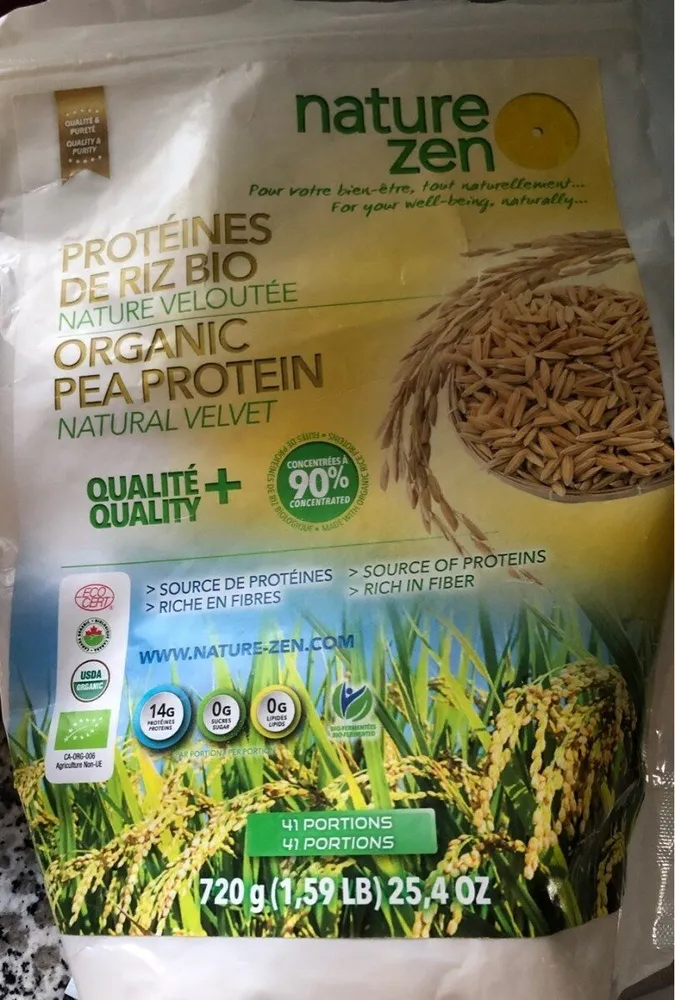 Proteine de riz bio nature veloutee