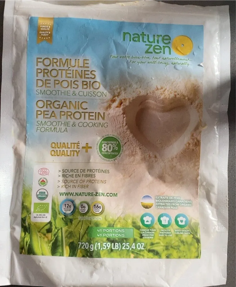 Proteines de pois bio
