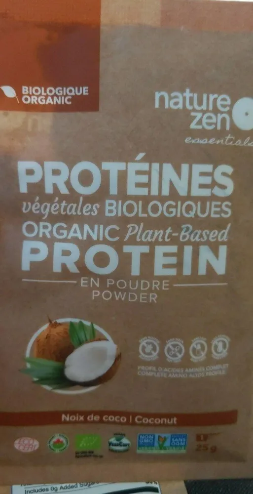 Protéines végétales biologiques