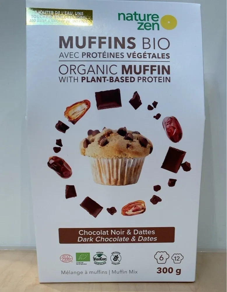 Muffins Bio Chocolat Noir & Dattes