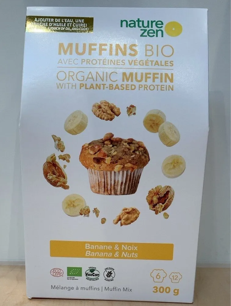 Muffins Bio Banana & Noix